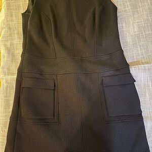 W by Worth Black Textured Mini Dress